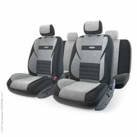 Чехлы AP Comfort X велюр+ велюр COM-1505 BK/D.GY черный/серый 2413(П)