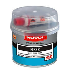 Шпатлевка ст/волокно 0,6кг (голуб) FIBER (16шт.) NOVOL