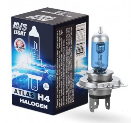 H4 5000K A78889S12v 55w Галогенная лампа AVS Atlas